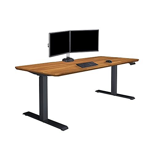 Vari- Standing Desk Adjustable Height (72" x30')- Electric Sit-Stand Computer Desk for Work or Home Office- Dual Motor with Memory Presets- Adjustable Desk from Varidesk- Butcherblock