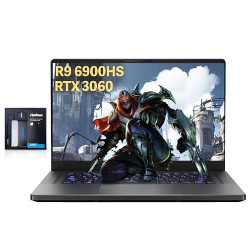 ASUS 2023 ROG Zephyrus 15.6'' WQHD 165Hz Gaming Laptop, AMD Ryzen 9 6900HS, 16GB DDR5 RAM, 1TB PCIe SSD, RGB Backlit Keyboard, GeForce RTX 3060, Win 11, 32GB SnowBell USB Card, Black | 6900HS