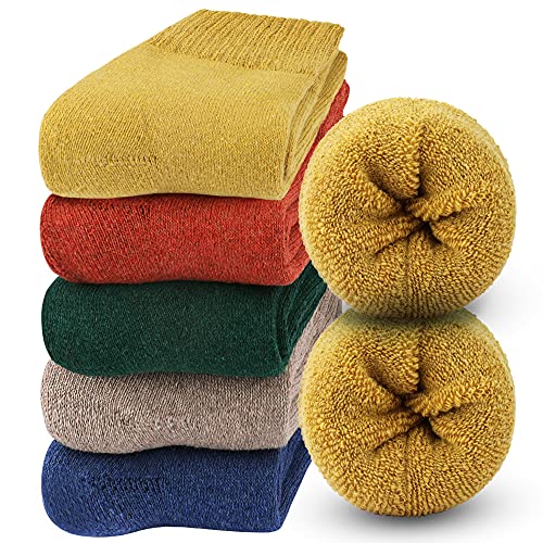 Jeasona Wool Socks for Women Warm Winter Thermal Thick Socks Gifts for Women Mom