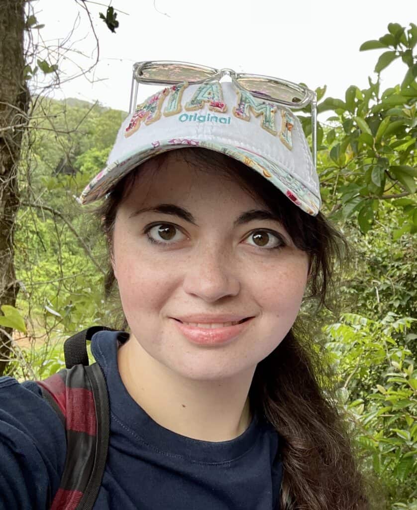 photograph of a forest background with a woman - nicole nicolet from Let's Make Life Great